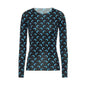 Woman Clothes Korean Moon Print Long Sleeve T-Shirt Fashion Casual Layered Sun Protection Top Ice Silk Basic Tee Spring Autumn NovaCart