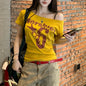 Women’s summer letter print t-shirt FitiqueFit