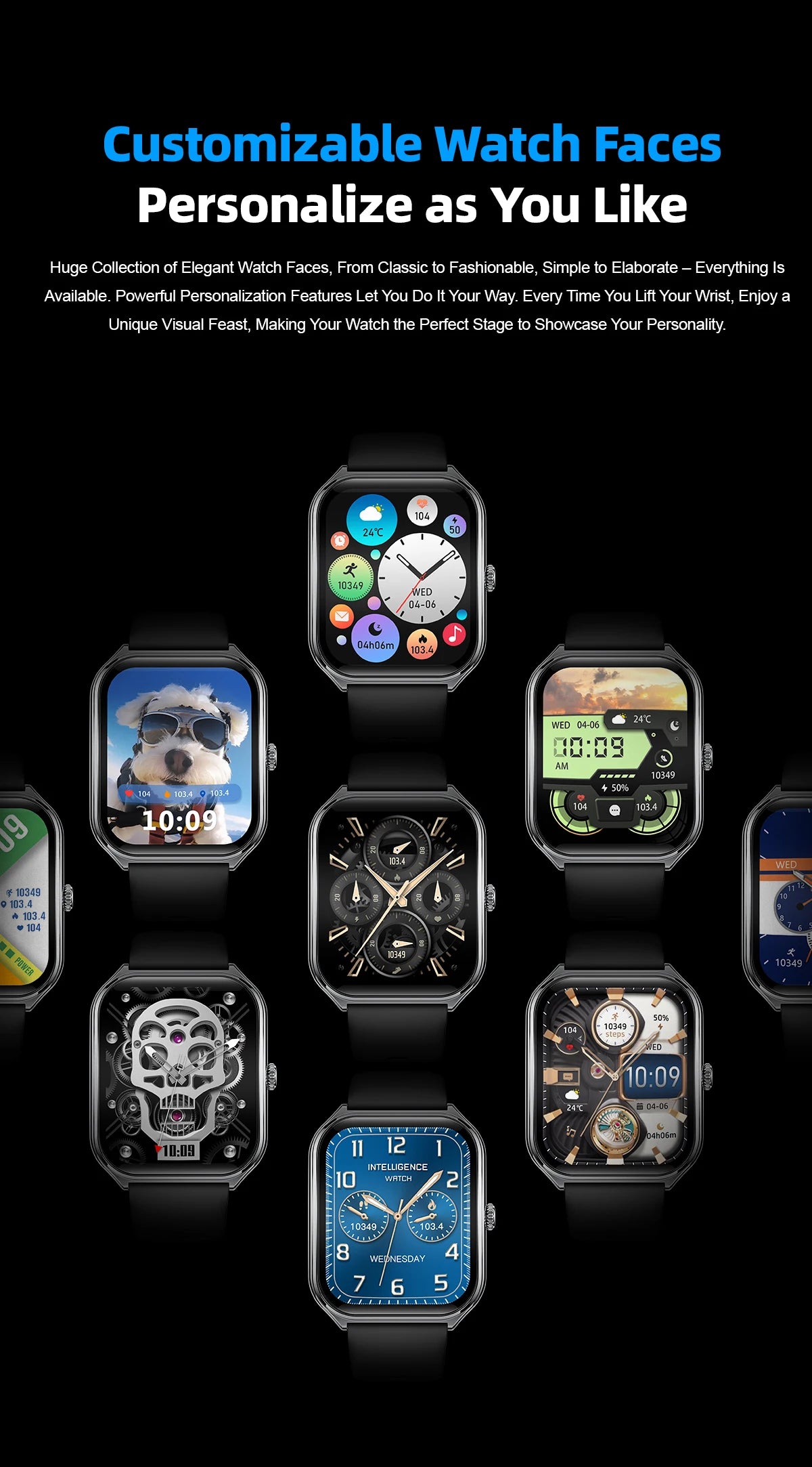 2026 New Smartwatch 1.96 inch Ultra-thin Bluetooth Call Health Monitor IP68 Waterproof 100 Sport Smart Bracelet For  Android iOS NovaCart