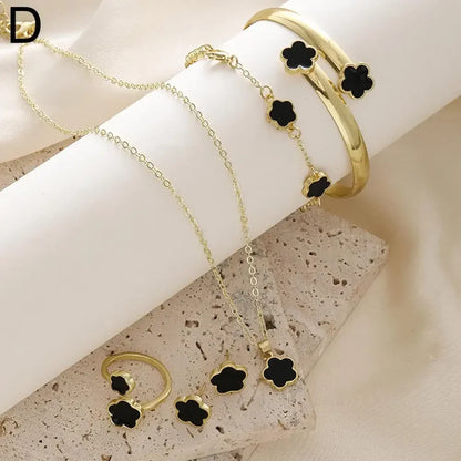 Plum Blossom Plant Five Leaf Flower Five Piece Set