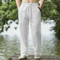 Men's Beach Pants Joggers  Streetwear Cotton Linen Sweatpants Casual Pants Hawaiian Vacation Loose Summer Long NovaCart