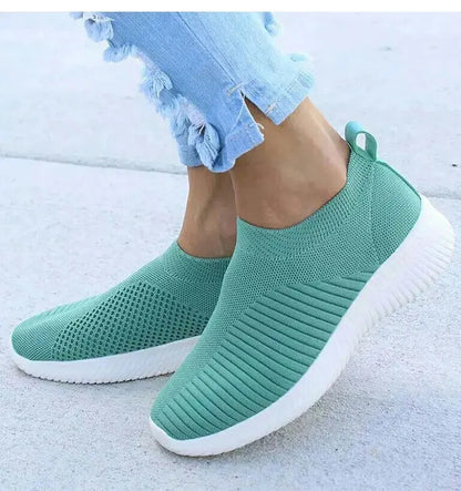 Women's Sneaker Slip On Women Sneakers Breather White Shoes Women Casual Sneaker Sports Shoes Comfortable Vulcanize Shoes Female NovaCart