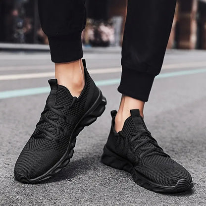 Men's casual sports shoes breathable summer light Soft sole comfort outdoor running shoes fashion student mesh plus size sneaker NovaCart
