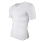 Men's Body Shaper Slimming Shirt Tummy Control Vest Compression Base Layer Slim Muscle Short Sleeve Shapewear NovaCart