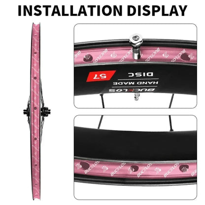 BUCKLOS 10M Bicycle Tubeless Rim Tape 17/19/21/23/25/28/30/32/35mm Width Bike Wheel Rim Stripe MTB Road Bike Wheel Rim Tape Pi-Mart