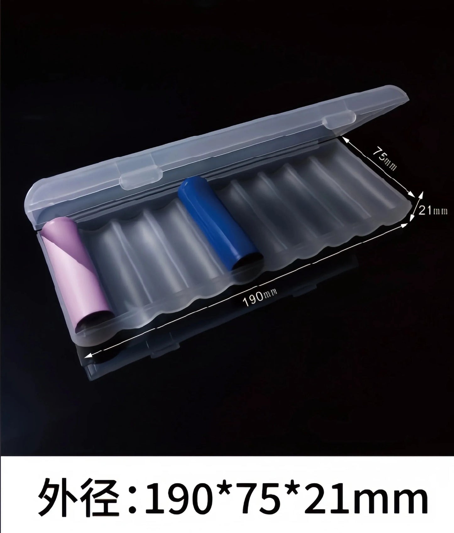 10 Slot Battery Storage Box Transparent 1PCS Battery Storage and Organizing Box for AAA/AA Plastic Battery Organizer Accessories Pi-Mart