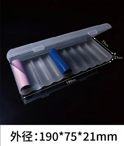 10 Slot Battery Storage Box Transparent 1PCS Battery Storage and Organizing Box for AAA/AA Plastic Battery Organizer Accessories Pi-Mart