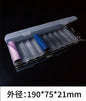 10 Slot Battery Storage Box Transparent 1PCS Battery Storage and Organizing Box for AAA/AA Plastic Battery Organizer Accessories Pi-Mart