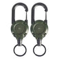 Outdoor Retractable Key Chain Mountaineering Buckle Key Chain Anti-loss Anti-theft High Rebound Easy To Pull Pi-Mart