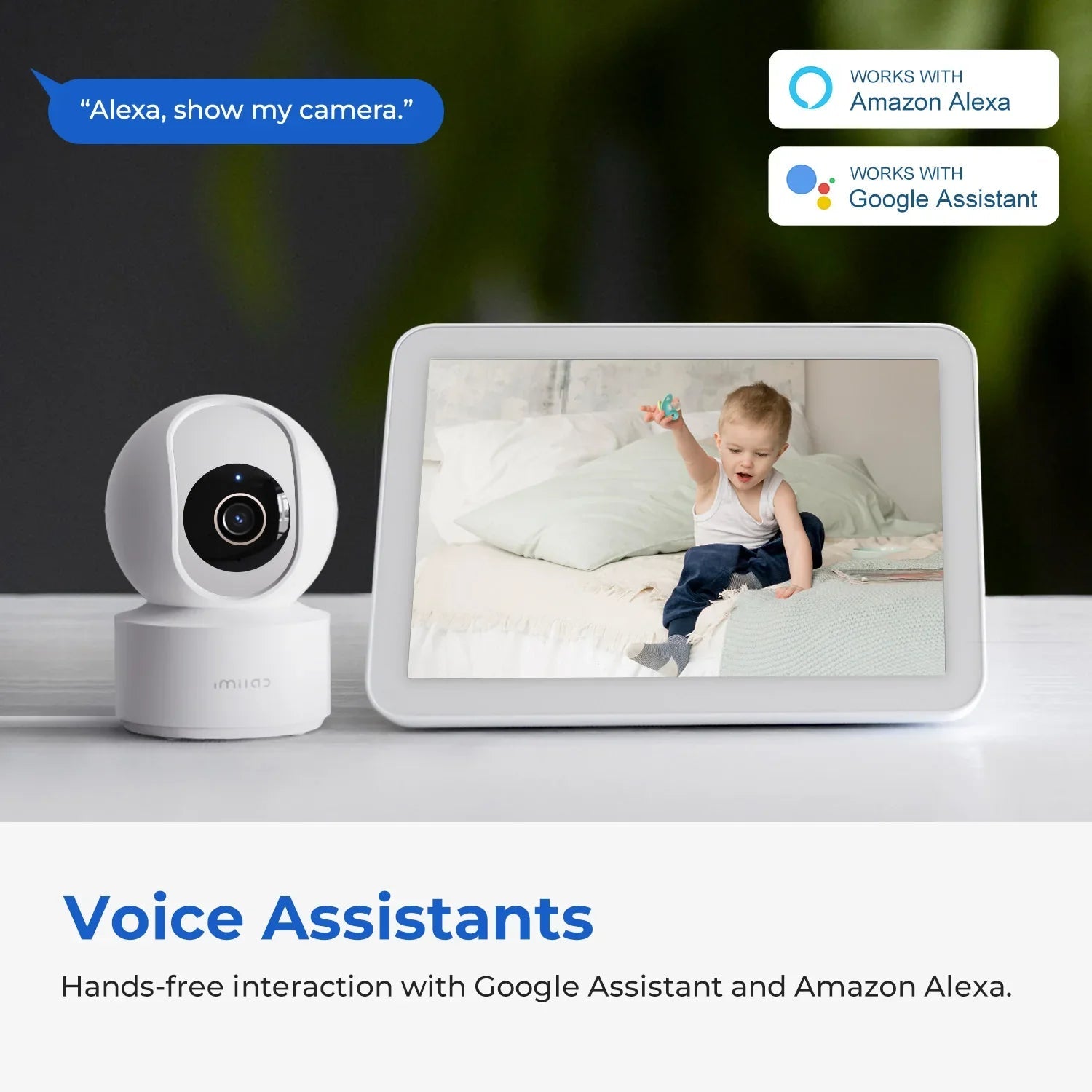 IMILAB Baby Monitor Indoor Security Camera with AI Detection Night Vision 2-Way Audio 360° PTZ Compatible with Xiaomi Home App Pi-Mart