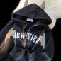 Hoodies Devil Women Men Dark Style Vintage Harajuku Hoody Zip Up Sweatshirt Hip Hop Streetwear Y2k Aesthetic Grunge Cardigan NovaCart