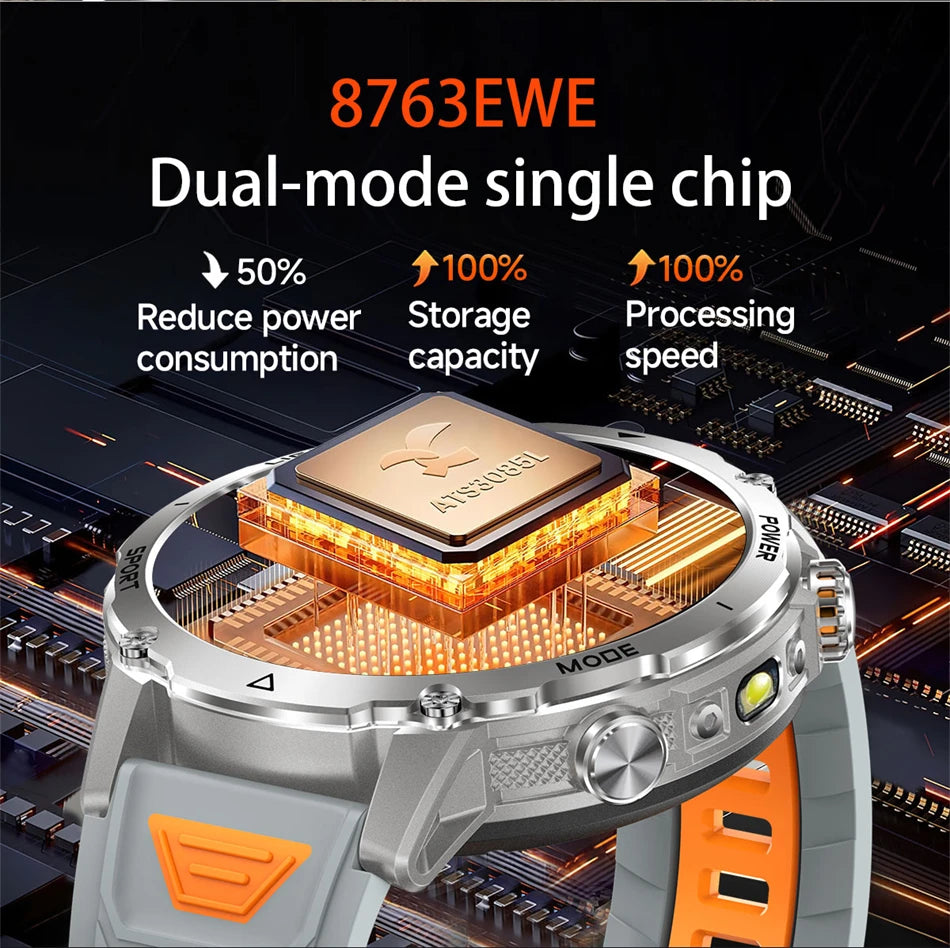 Men Watchs Sports Bracelets IP68 Altimeter Compass Swim track GPS Run RIDE Outdoor Smart Watch Sports GPS Professional New 2026 NovaCart