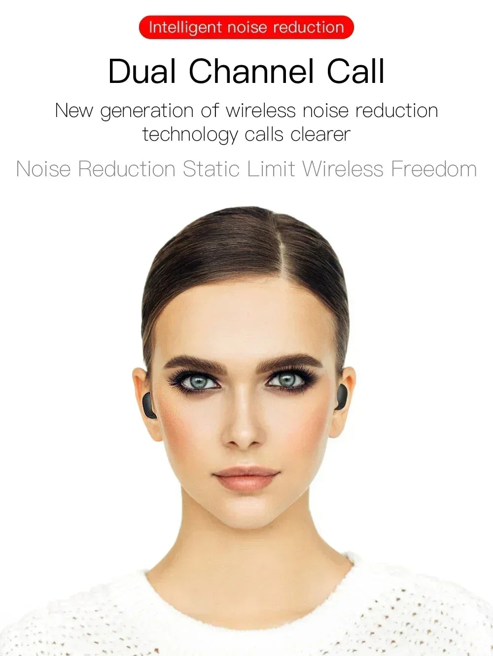 E6S Wireless Bluetooth Earphones TWS Bluetooth Headset Wireless Earbuds Noise Cancelling Earphones with Microphone Headphones NovaCart