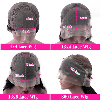 HD Transparent 13x4 13x6 Body Wave Lace Front Wig Pre Plucked 360 Lace Frontal Wig Human Hair Wigs For Women 4x4 Closure Wig HOL stores