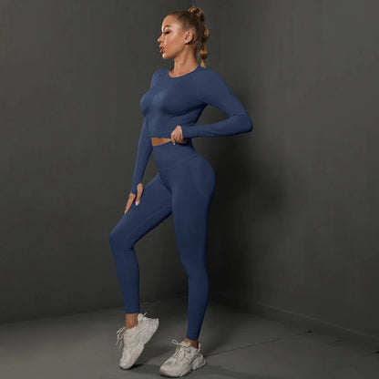 Women's Seamless Long Sleeve Yoga Top FitiqueFit