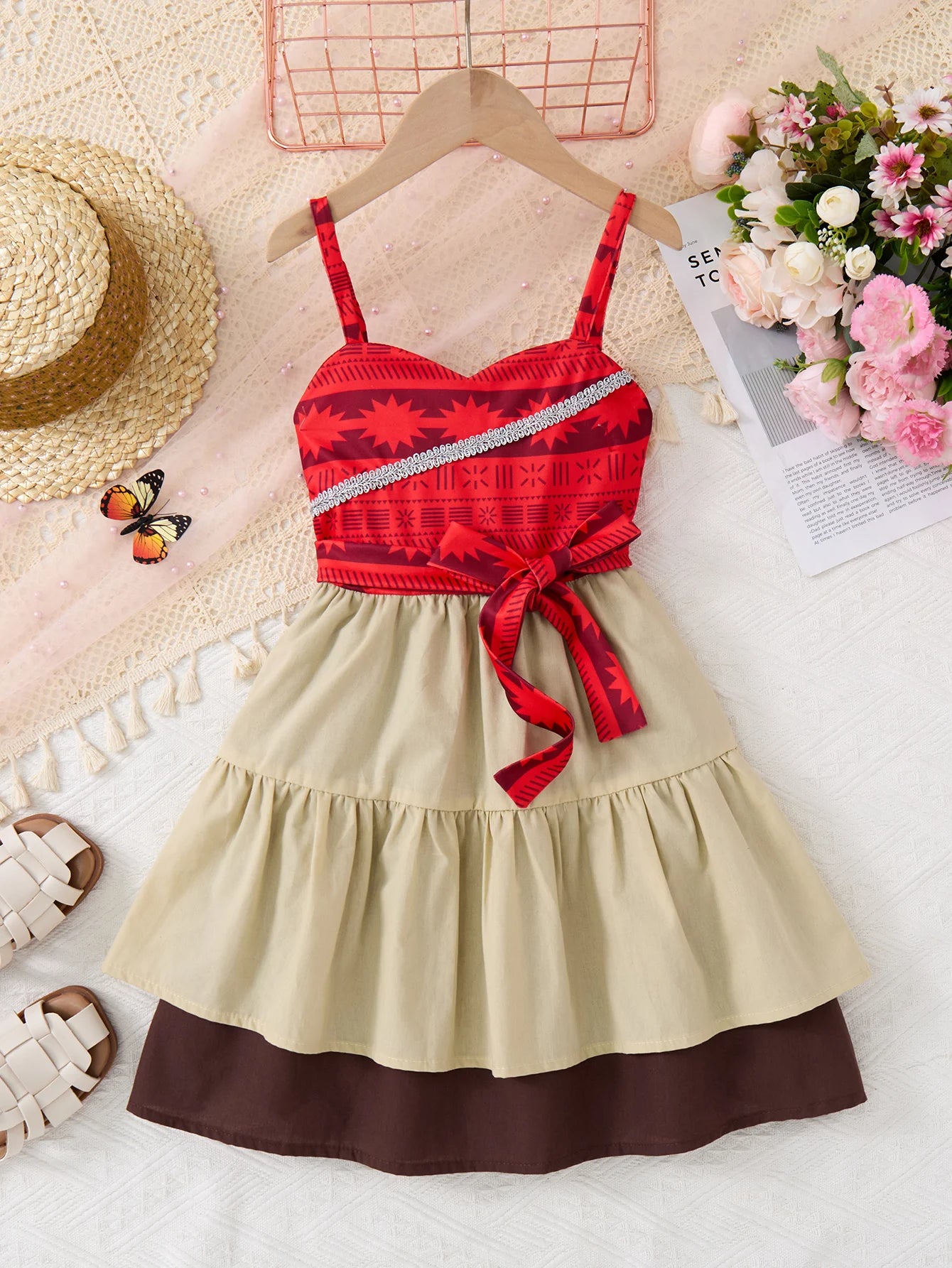 2025 Summer Children's Casual Skirt Princess Costume Moana Girls Dress Princess Cosplay Clothing Girls Carnival Costume Outdoor NovaCart