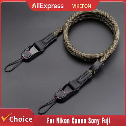 Adjustable Quick-ReleaseCamera Strap Durable Polyamide Climbing Rope for DSLR Mirrorless Cameras For Nikon Canon Sony Fuji Pi-Mart