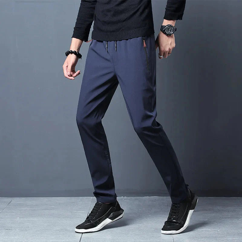 Slim Fit Stretch Jogger Pants with Elastic Waist FitiqueFit