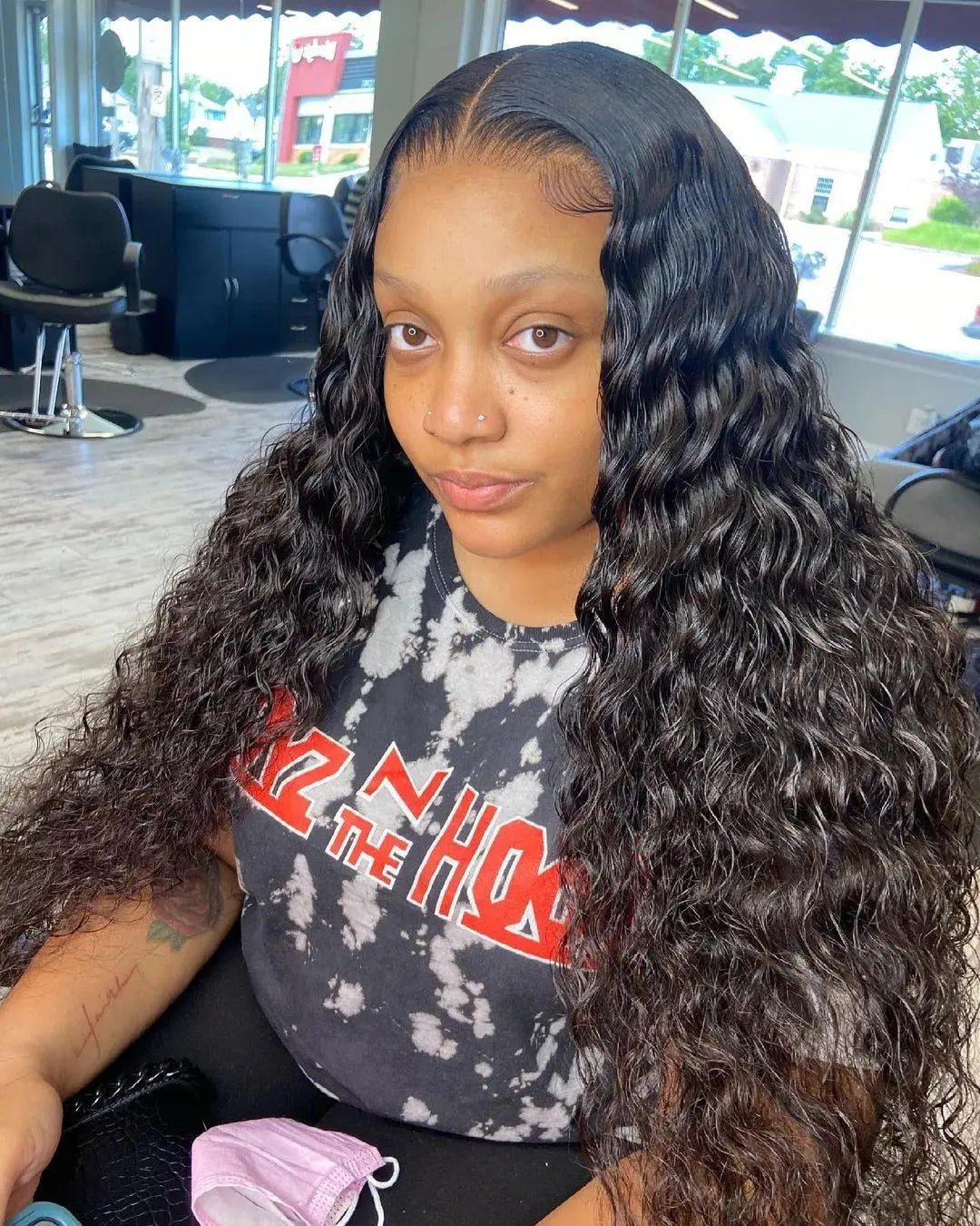 40 50 Inch HD 13x6 Deep Wave Lace Frontal Wigs Brazilian 13x4 Water Wave Curly Lace Front Human Hair Wigs For Women 300 Density NovaCart