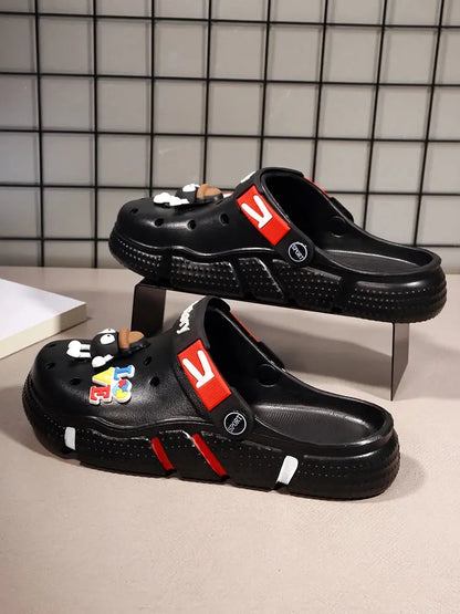 Hole Shoes Men's Summer Ligtweight EVA Trend Home Sandals Clogs Shoes Men Baotou Slippers Outdoor Comfortable Sandals Size 36-50 NovaCart