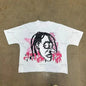 Chic American Anime Cartoon Street Hip-hop Cotton Men's Fashion Loose T-shirt Graphic T Shirts Streetwear Harajuku Unisex NovaCart