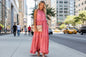 Elegant Apricot Ruffle Maxi Dress FitiqueFit