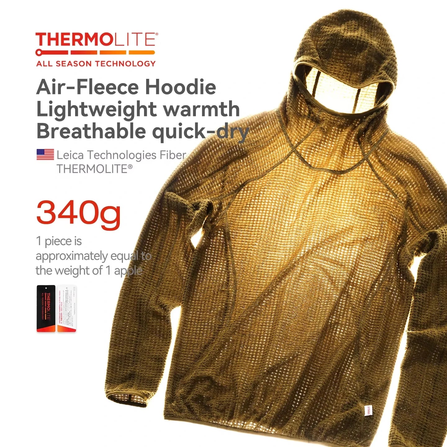 Thermolite® Hooded Sweatshirt: 2025 Winter Lightweight & Warm Hoodie Unisex Solid Color Thickened Hoodie for Autumn and Winter NovaCart