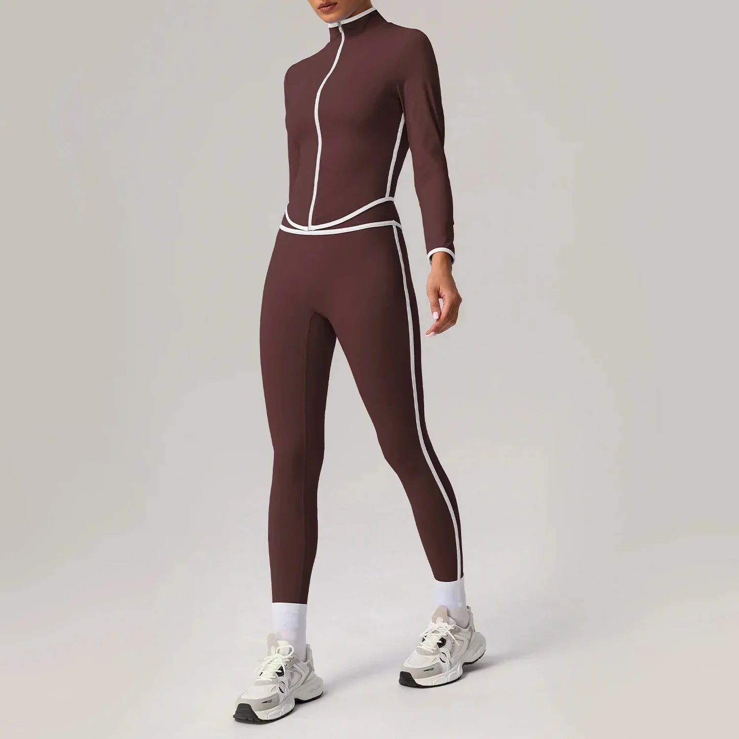 🖤 Seamless Yoga Set – High Waist, Hip-Lifting FitiqueFit