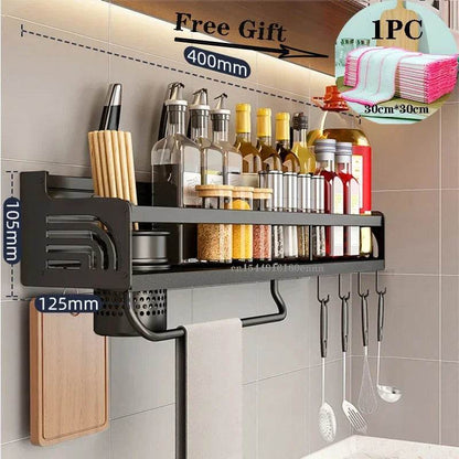 Wall-Mounted Kitchen Spice Rack Organizer SmartPursue™