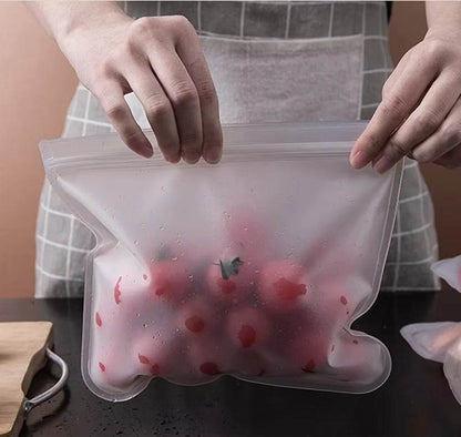 Silicone Food Storage Containers – Stand-Up Zip-Shut Bags SmartPursue™