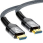 8K HDMI Cable 2.1 48Gbps  High Speed HDMI Braided Cord-4K@120Hz 8K@60Hz, DTS:X, HDCP 2.2 & 2.3, HDR 10 for Compatible Laptop/PS5 Pi-Mart