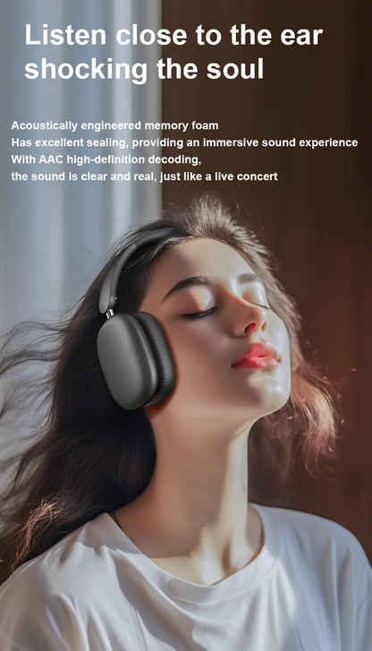 Newest ANC Max Bluetooth Headphone Active Noise Cancelling Wireless Earphone Over Ear Games Headphones ENC HD Mic Stereo Headset NovaCart