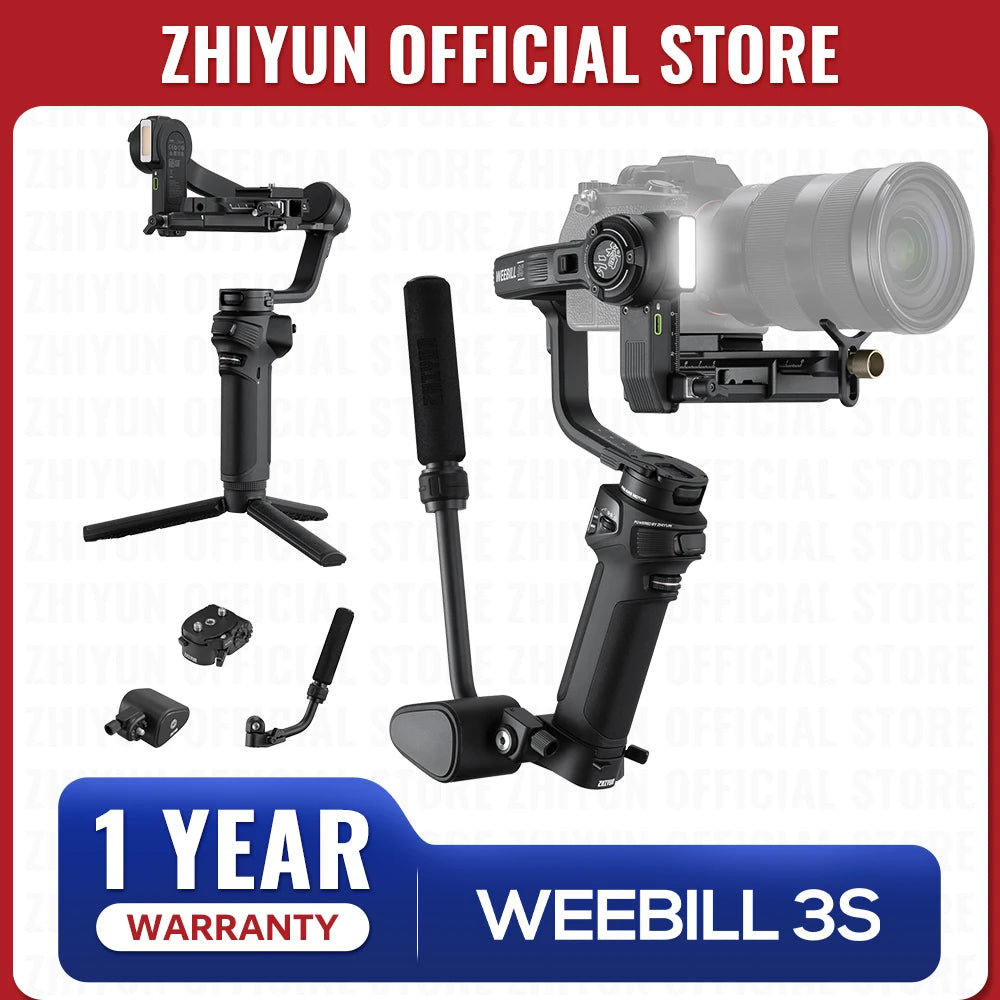 ZHIYUN Official WEEBILL 3S Handheld Camera Stabilizer 3-Axis Gimbal Bluetooth Shutter Gimbals for DSLR Mirrorless Cameras NovaCart