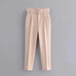 Fashionable Elegant High-Waisted Carrot Pants