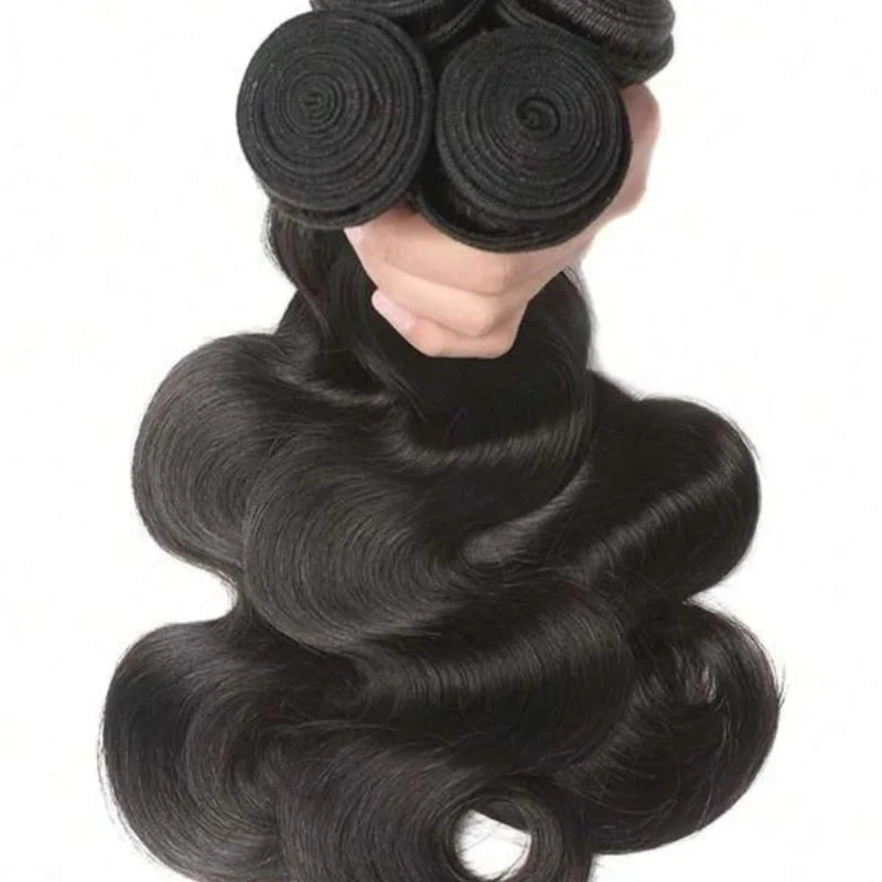 42 Inch Body Wave Bundles Human Hair Natural Black Brazilian Virgin Hair Weave 12A 100% Unprocessed Real Human Hair Extensisons NovaCart