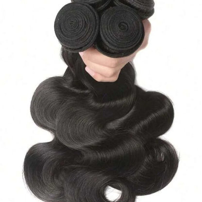 42 Inch Body Wave Bundles Human Hair Natural Black Brazilian Virgin Hair Weave 12A 100% Unprocessed Real Human Hair Extensisons NovaCart