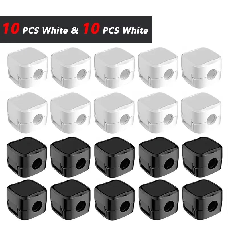 Magnetic Cable Clip Cable Holder,Adhesive Wire Keeper Cord Cable Organizer ,Usb Charging Line Winder For Office Desktop Home Pi-Mart