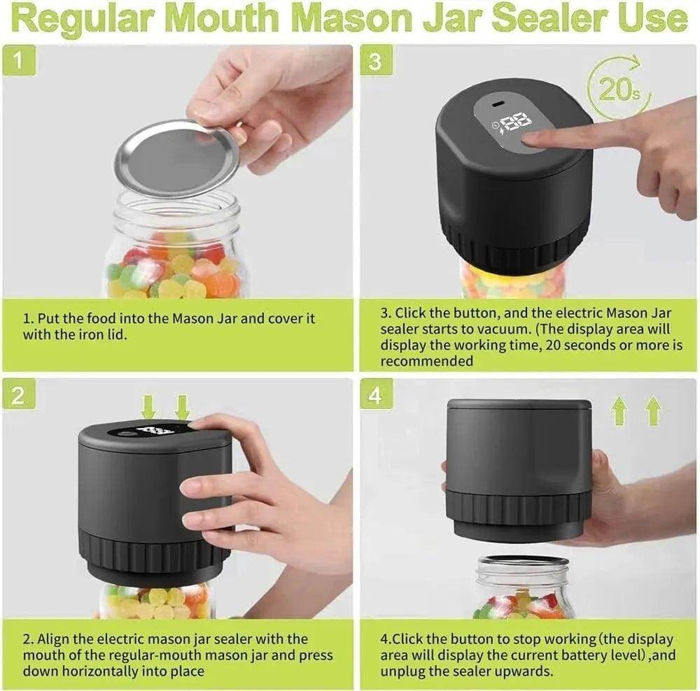Vacuum Sealing Machine Mason Jar Vacuum Sealer SmartPursue™