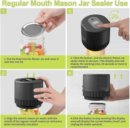 Vacuum Sealing Machine Mason Jar Vacuum Sealer SmartPursue™