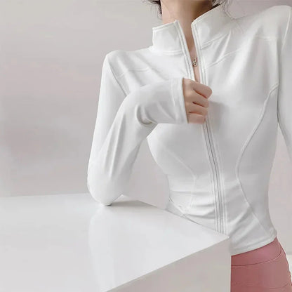 Sun Quick-Drying Zip-Up Sports Jacket Women S-3XL FitiqueFit