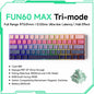 Akko MonsGeek FUN60 Mechanical Keyboard Magnetic Switch 60% Gaming Keyboards Rapid Trigger 0.01mm 8K ARGB HE/TMR Custom Keyboard Pi-Mart