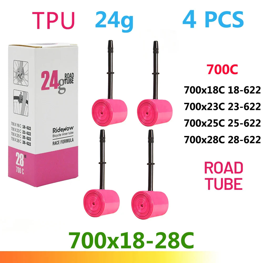 RideNow TPU Bike Inner Tube 700C 700x18 23 25 28 32 35 37 40 47C Road Bicycle Tire MTB Bike Camera 29x1.5 1.75 1.9 pneu aro Pi-Mart