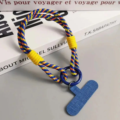 Portable Phone Lanyard Phone Hanging Rope Fashion Candy Color Phone Wrist Straps Nylon Anti-lost Rope Keychain Phone Accessories NovaCart