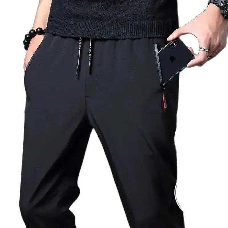 Men's Stretch Slim Fit Cargo Jogger Pants – Elastic Waist FitiqueFit
