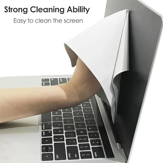Microfiber Dustproof Cleaning Cloth Notebook Keyboard Cover Laptop Screen Cleaner Kit for MacBook Pro 13/15/16 Inch Pi-Mart