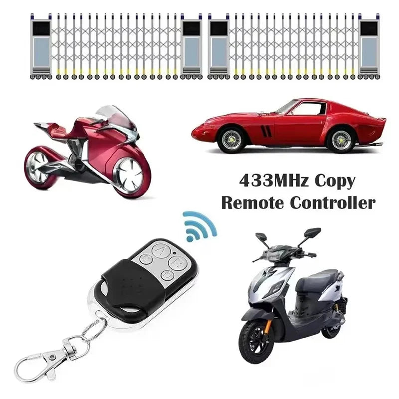 1/5/10PCS 4 Buttons 433MHZ Door Opener Remote Control Clone Fixed Learning Rolling Code Duplicator Garage Universal Garage Pi-Mart