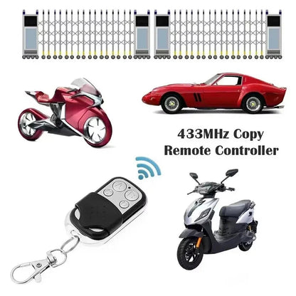 1/5/10PCS 4 Buttons 433MHZ Door Opener Remote Control Clone Fixed Learning Rolling Code Duplicator Garage Universal Garage Pi-Mart