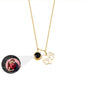 Photo Customizable Love Dog Paw Projection Necklace Pendant Jewelry