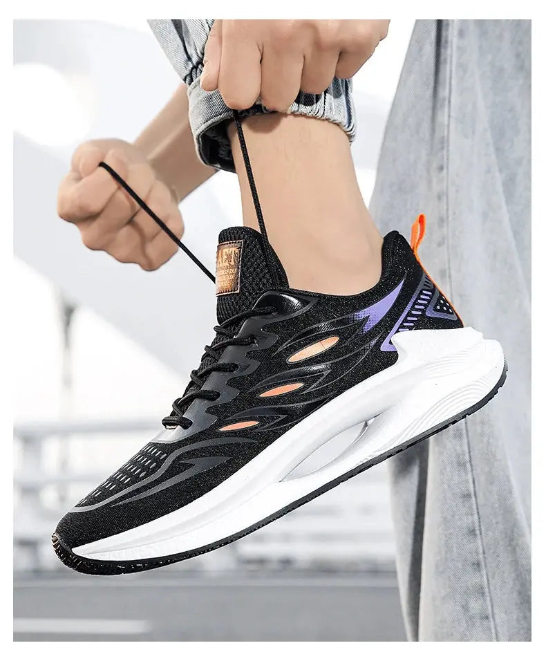 Men's Breathable Sports Shoes Spring New Mesh Casual Fashion Versatile Trendy Men's Shoes Summer Running Shoes Suitable for Outdoor Sports NovaCart