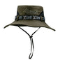 1Set bucket hat Summer Men UV Protection Hiking Beach Sunscreen Cap Bucket Hats Summer Hunting Hat Mesh Fisherman Safari Hat Pi-Mart